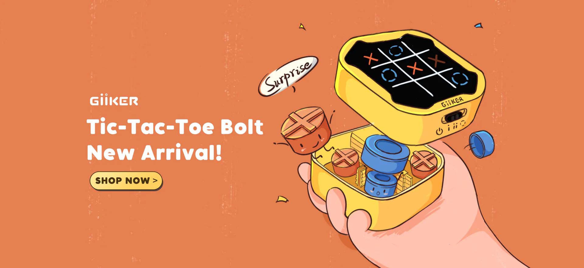 ❌⭕️Discover the Ultimate Fun with GiiKER Tic-Tac-Toe Bolt❌⭕️